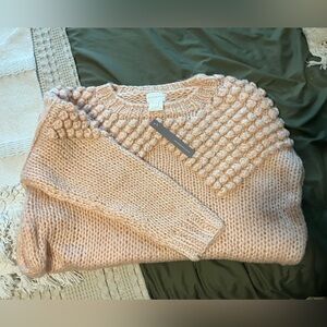 Anthropologie FoxyDox Light Pink Sweater Dress